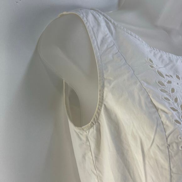 Opening Ceremony x Chloe Sevigny Cropped Eyelet Tank Top White - Picture 5 of 10